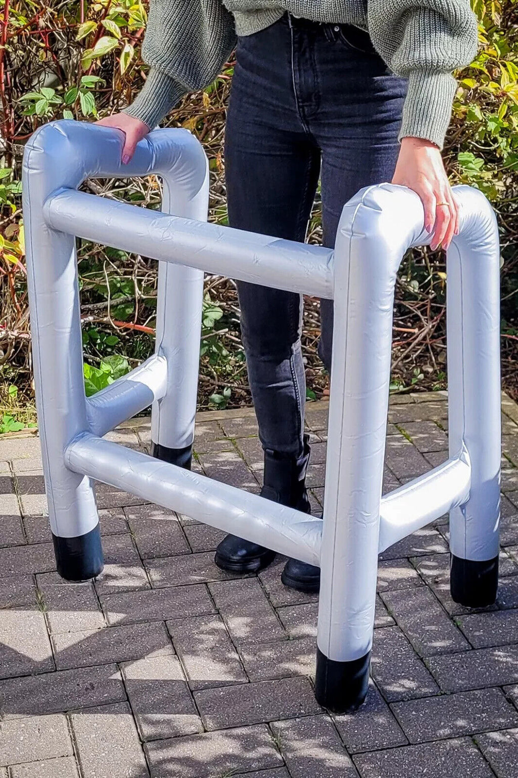 🧓 Inflatable Walker Gag Gift – Hilarious Over-the-Hill Prop!