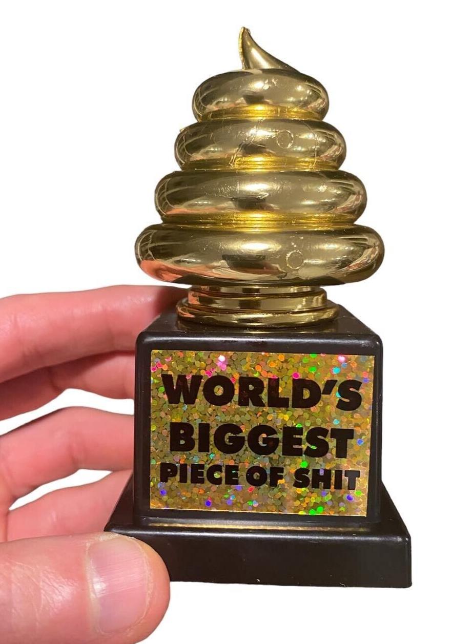 💩 World's Biggest Piece of Sh*t Trophy – Hilarious Gag Gift