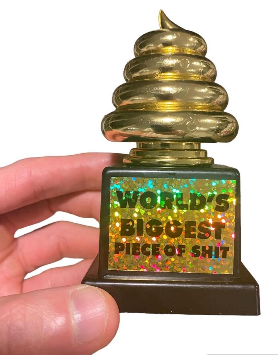 💩 World's Biggest Piece of Sh*t Trophy – Hilarious Gag Gift