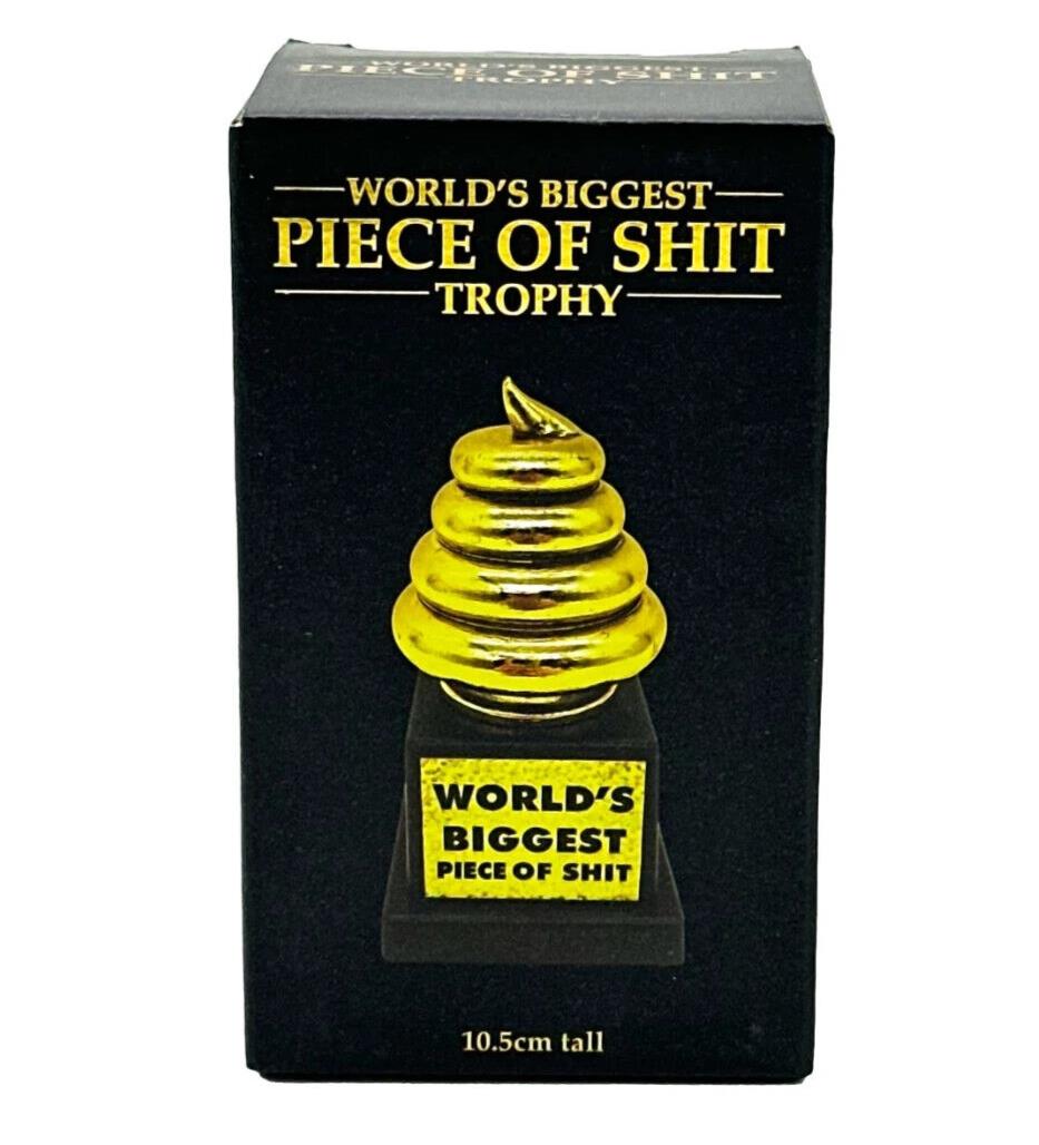 💩 World's Biggest Piece of Sh*t Trophy – Hilarious Gag Gift