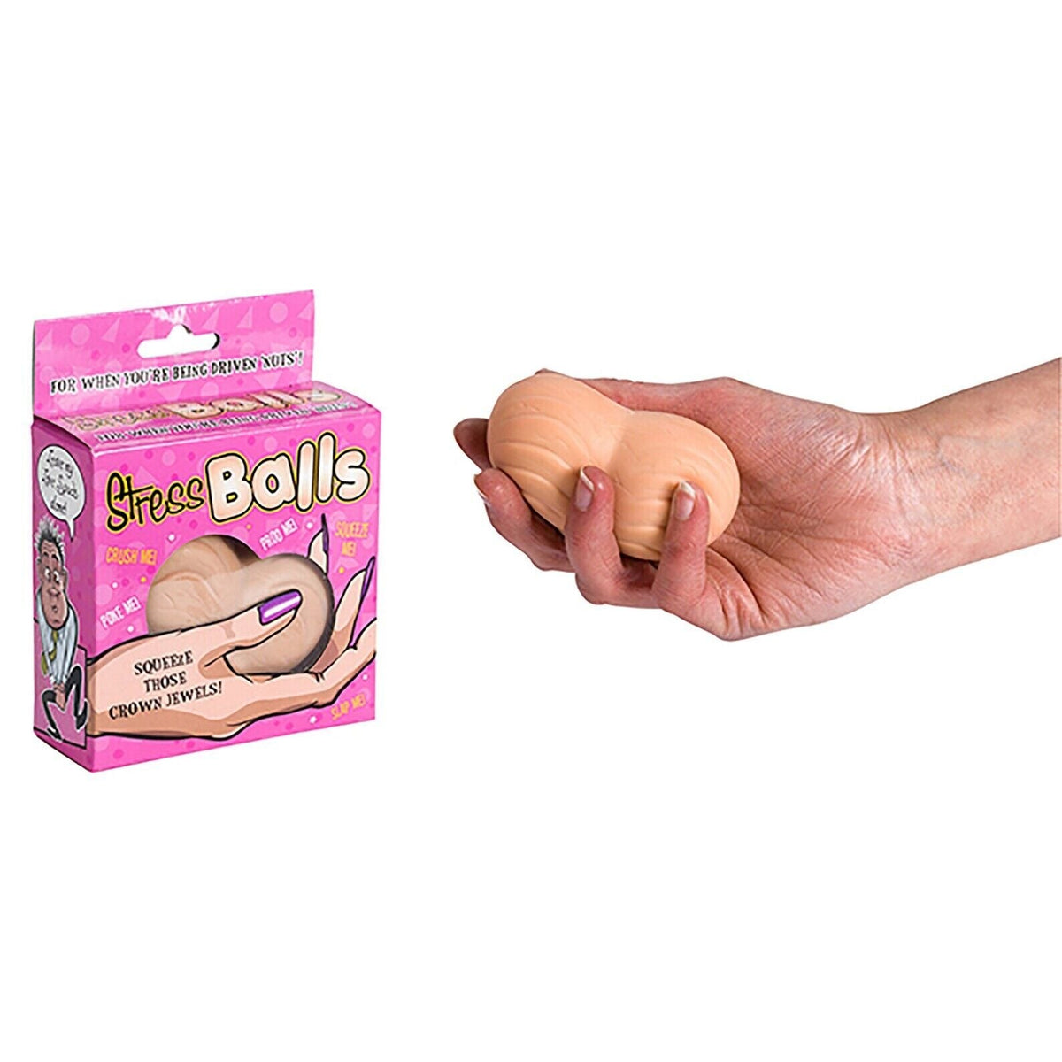 🥜 "Stress Balls" – Squeeze Those Crown Jewels!