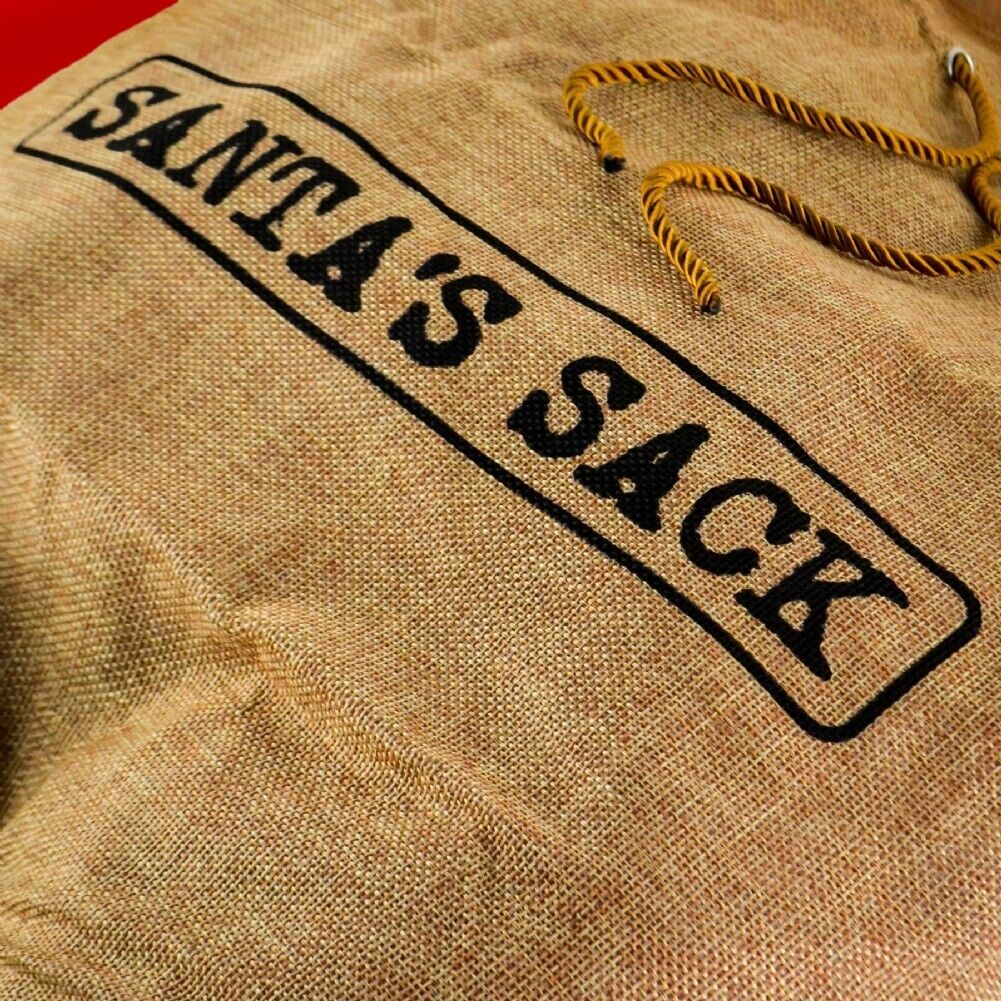Santa's Ball Sack Holiday Bag - Stocking Holiday Christmas Bag