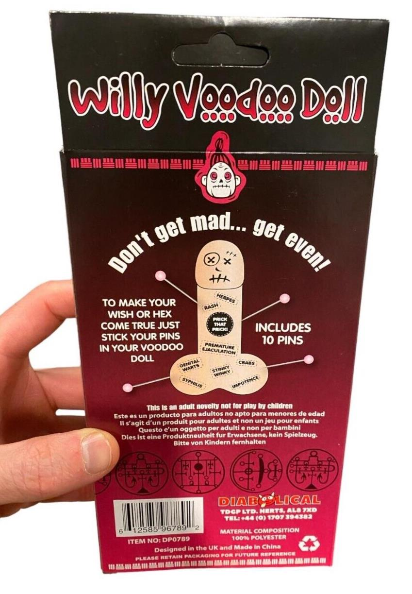 Willy Voodoo Doll with Pins – Funny Adult Gag Gift! 🔮🍆😂