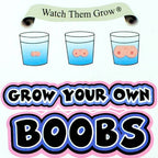 🍒 Grow Your Own Boobs – Expands 600% in Water!