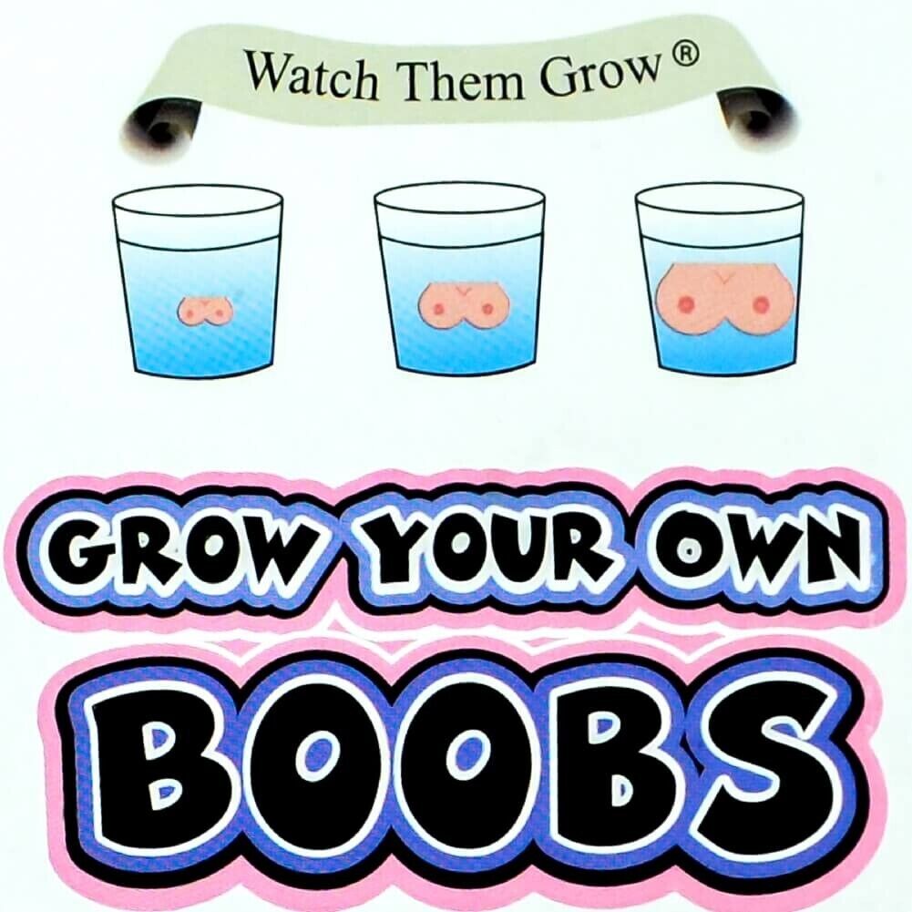 🍒 Grow Your Own Boobs – Expands 600% in Water!