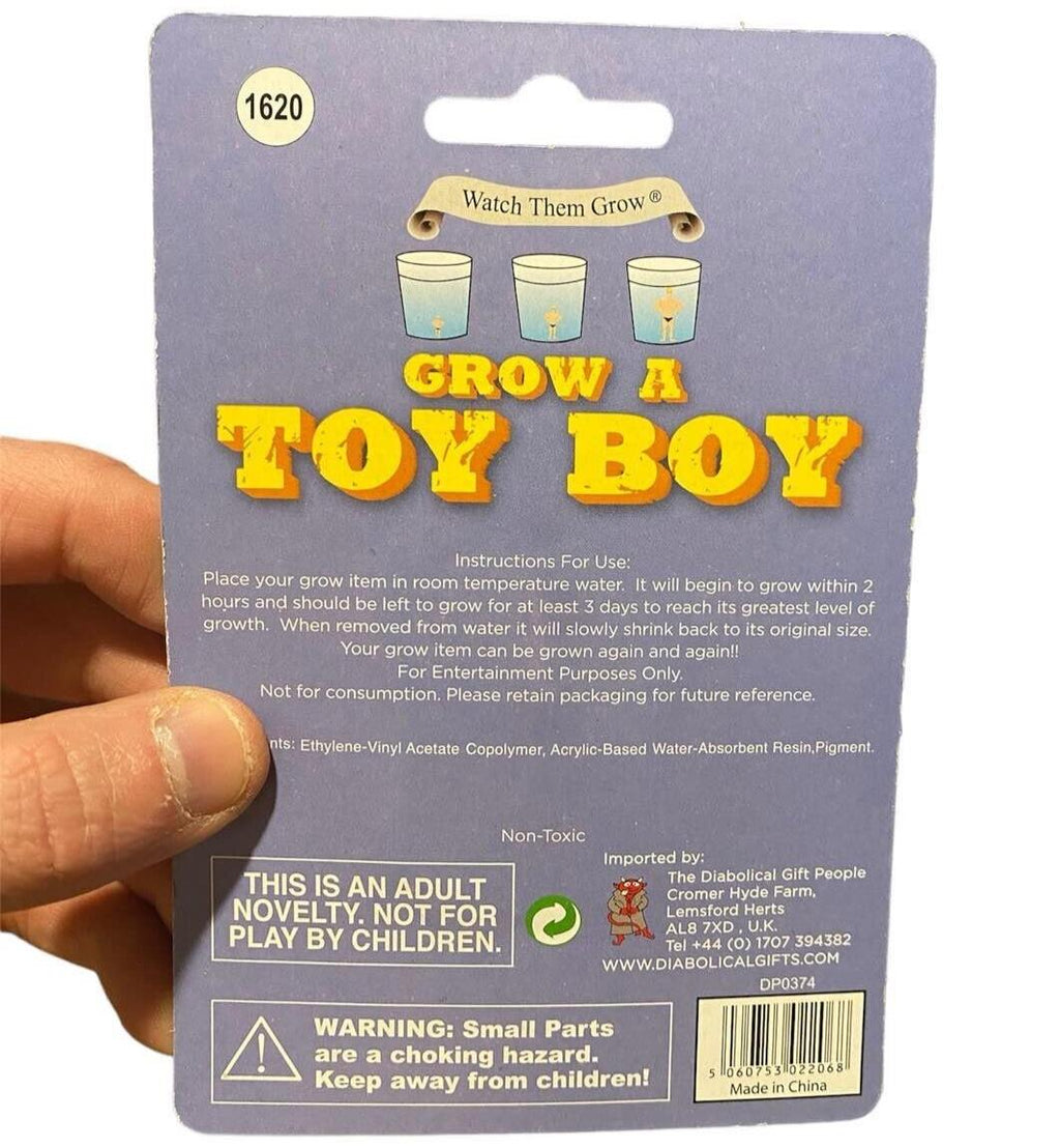 💦 Grow Your Own Boy Toy – Just Add Water!