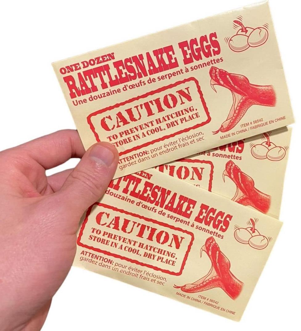 🐍 Rattlesnake Eggs Prank Envelopes – 3 Pack