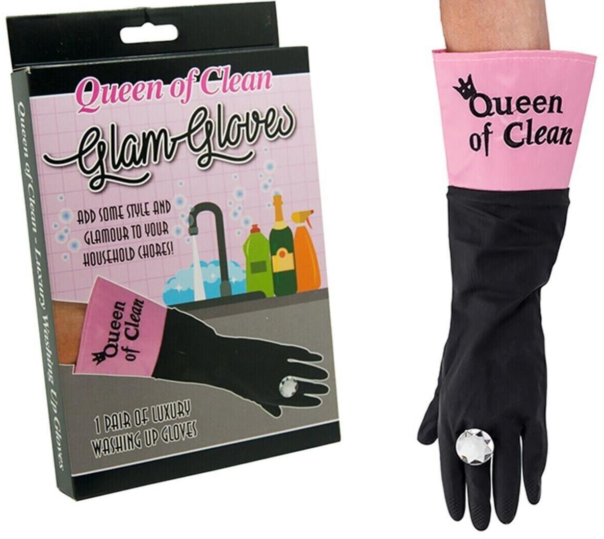 👑 Queen of Clean Glam Gloves – Dish Duty, But Make It Fashion