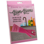💎 Domestic Goddess Glam Gloves – Pink with Bling Diamond