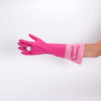 💎 Domestic Goddess Glam Gloves – Pink with Bling Diamond