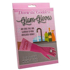 💎 Domestic Goddess Glam Gloves – Pink with Bling Diamond