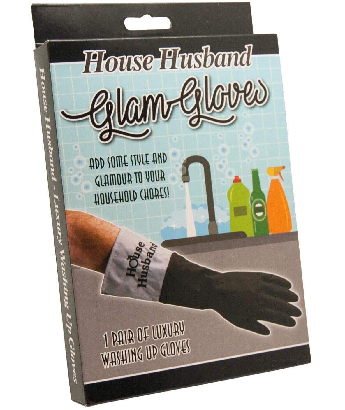 House Husband Glam Gloves – Manly Dishwashing with Style! 💪🧼✨