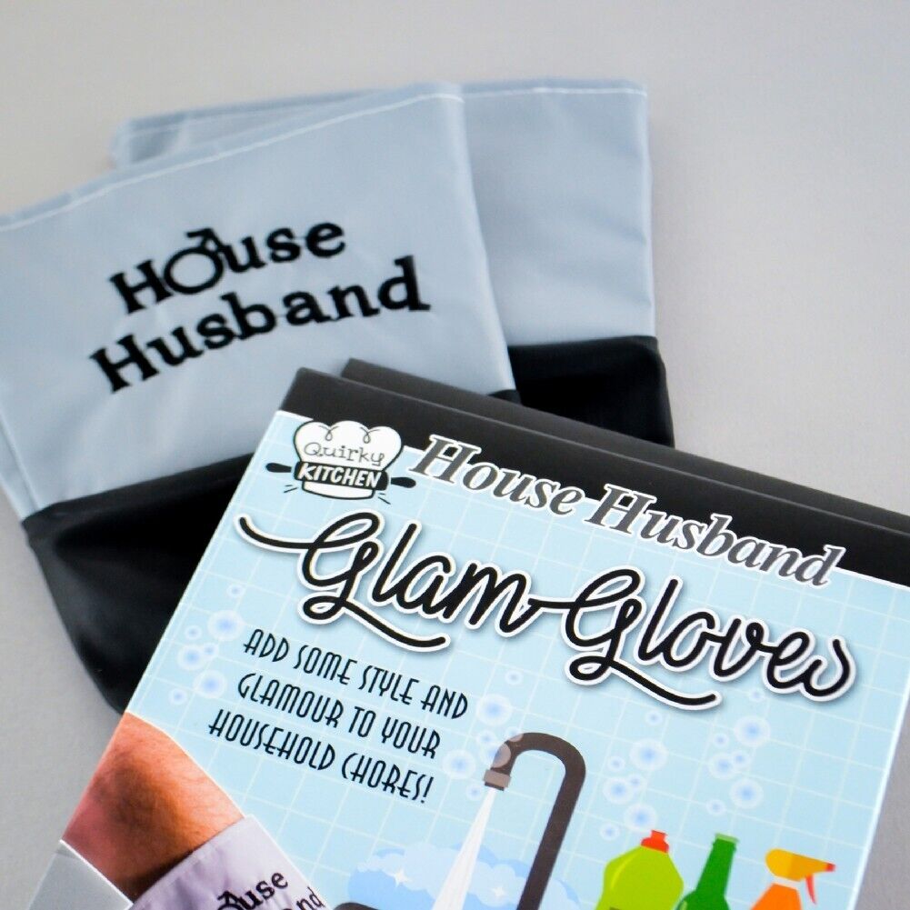 House Husband Glam Gloves – Manly Dishwashing with Style! 💪🧼✨