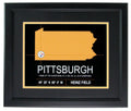 Pittsburgh Home of the SB IX, X, XIII, XIV, XL, XLIII Champs Map Framed 161199