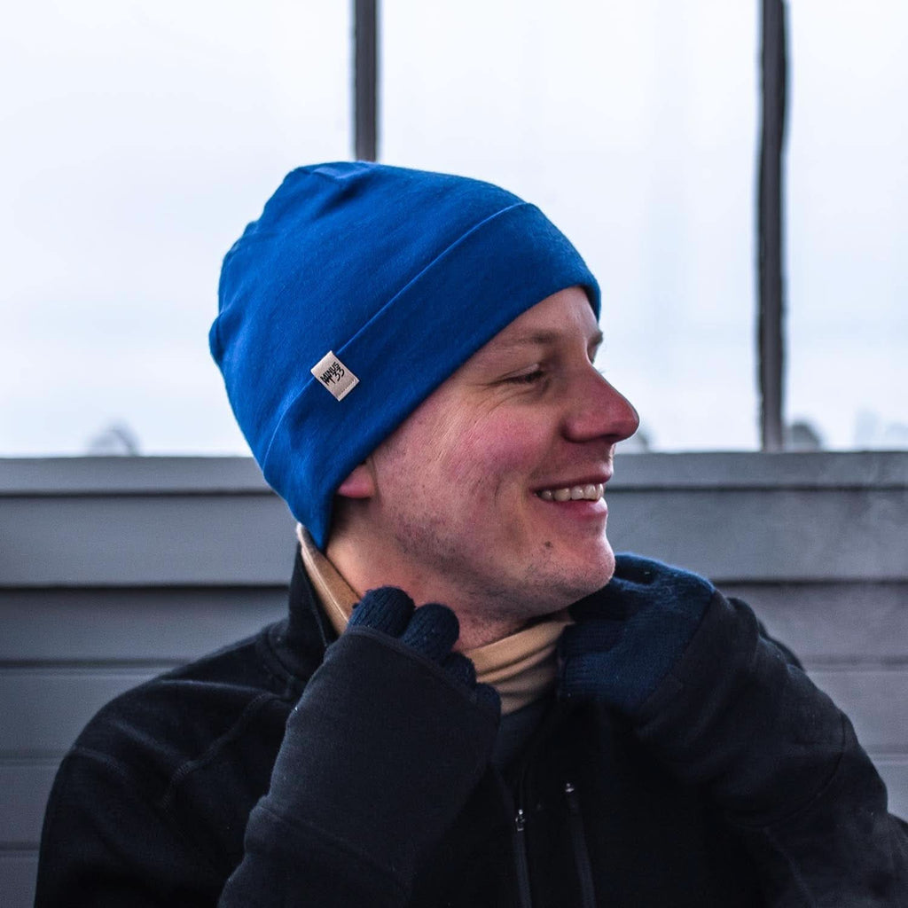 Lightweight Wool Cuff Beanie - 100% Merino Wool