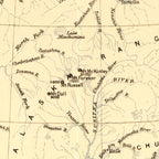 Vintage Map of Alaska 1909