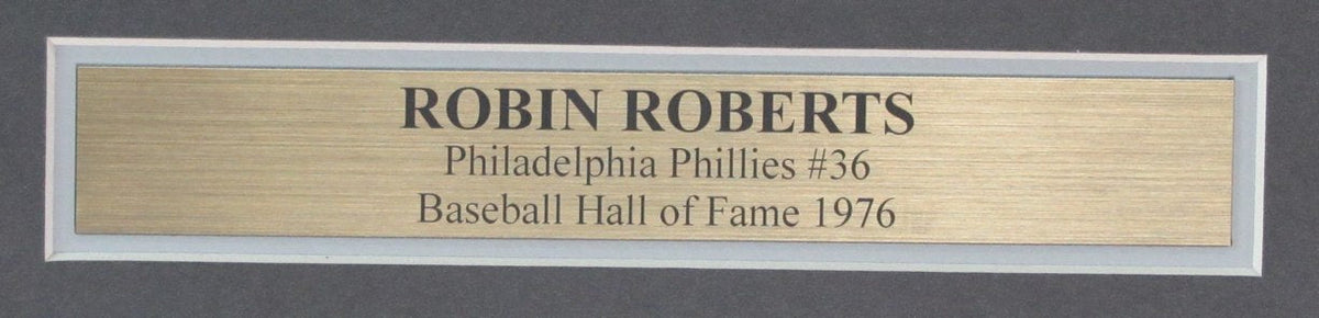 Robin Roberts HOF Signed/Auto 8x10 Photo Philadelphia Phillies Framed JSA 190842