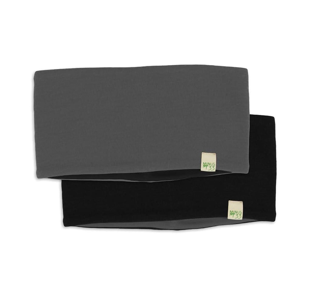 Midweight Reversible Wool Headband  - 100% Merino Wool
