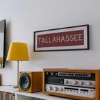 Framed Tallahassee Garnet Bus Scroll