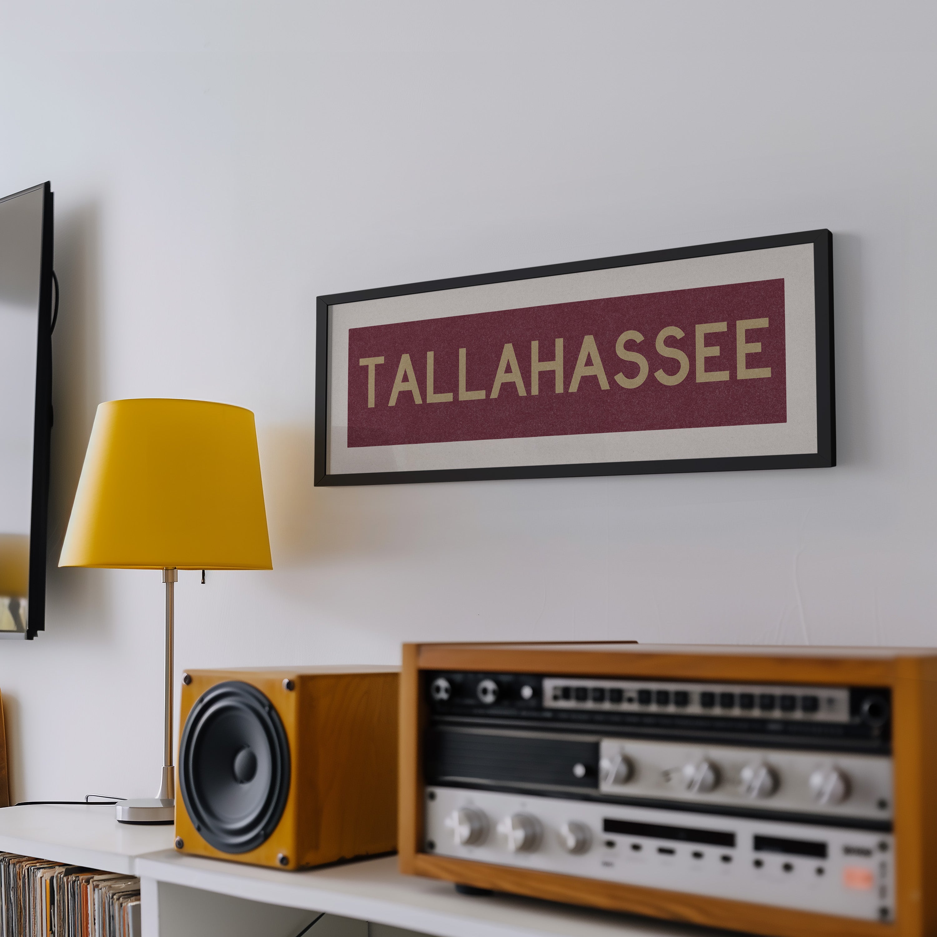 Framed Tallahassee Garnet Bus Scroll
