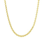 2.3mm 10k Yellow Gold Rolo Chain