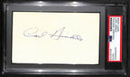 Carl Hinkle CFB HOF Signed/Auto 3x5 Index Card Vanderbilt PSA/DNA 189005