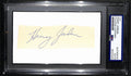Henry Jordan HOF Signed/Auto Cut on 3x5 Card Green Bay Packers PSA/DNA 190607