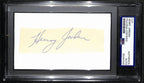 Henry Jordan HOF Signed/Auto Cut on 3x5 Card Green Bay Packers PSA/DNA 190607