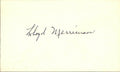 Lloyd Merriman Reds/White Sox/Cubs d.2004 Signed/Auto 3x5 Index Card 162531