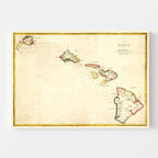 Vintage Map of Hawaii 1893