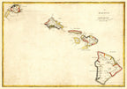Vintage Map of Hawaii 1893