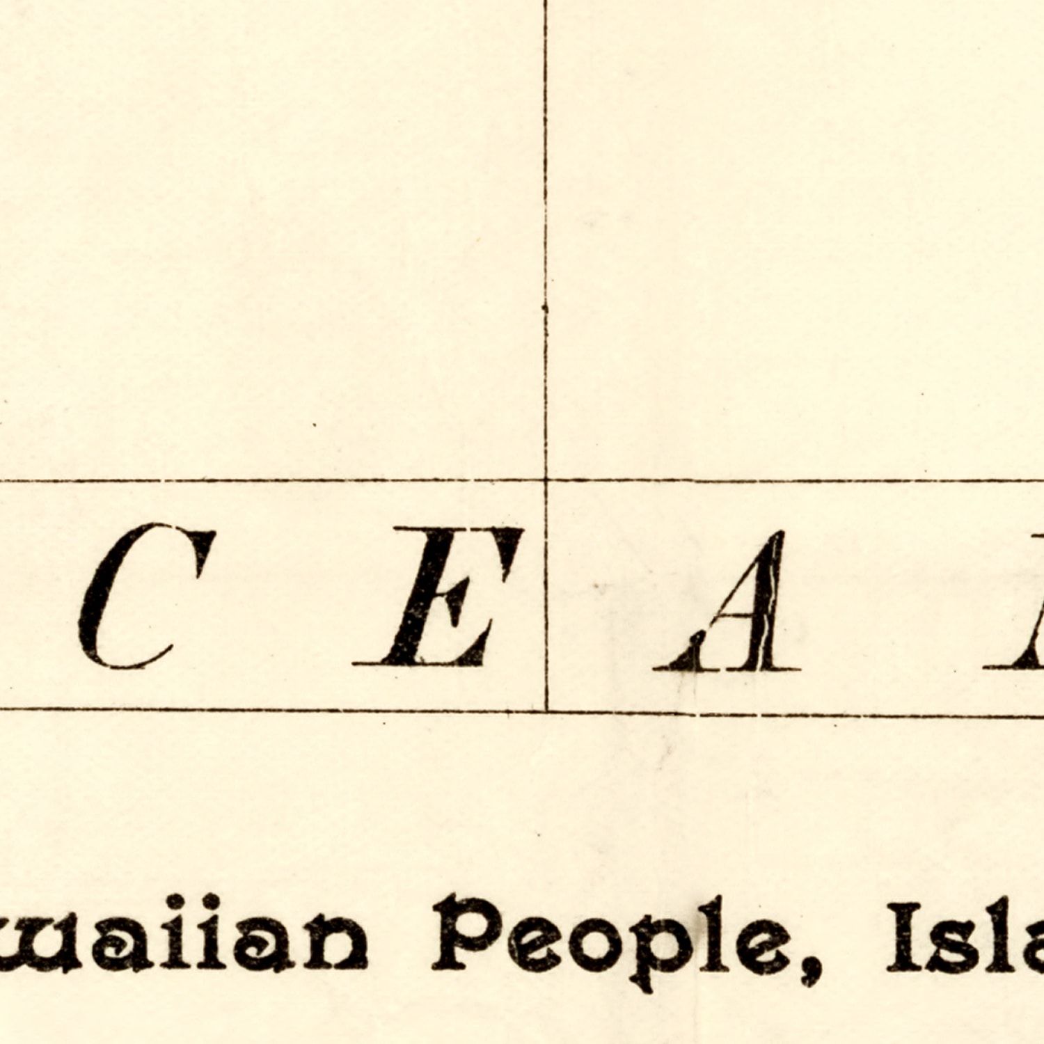 Vintage Map of Hawaii 1893
