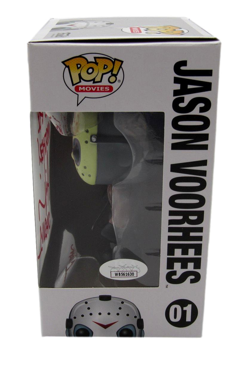 Ari Lehman Signed/Insc Funko Pop! #01 "Friday the 13th" Signed in Red JSA 190712