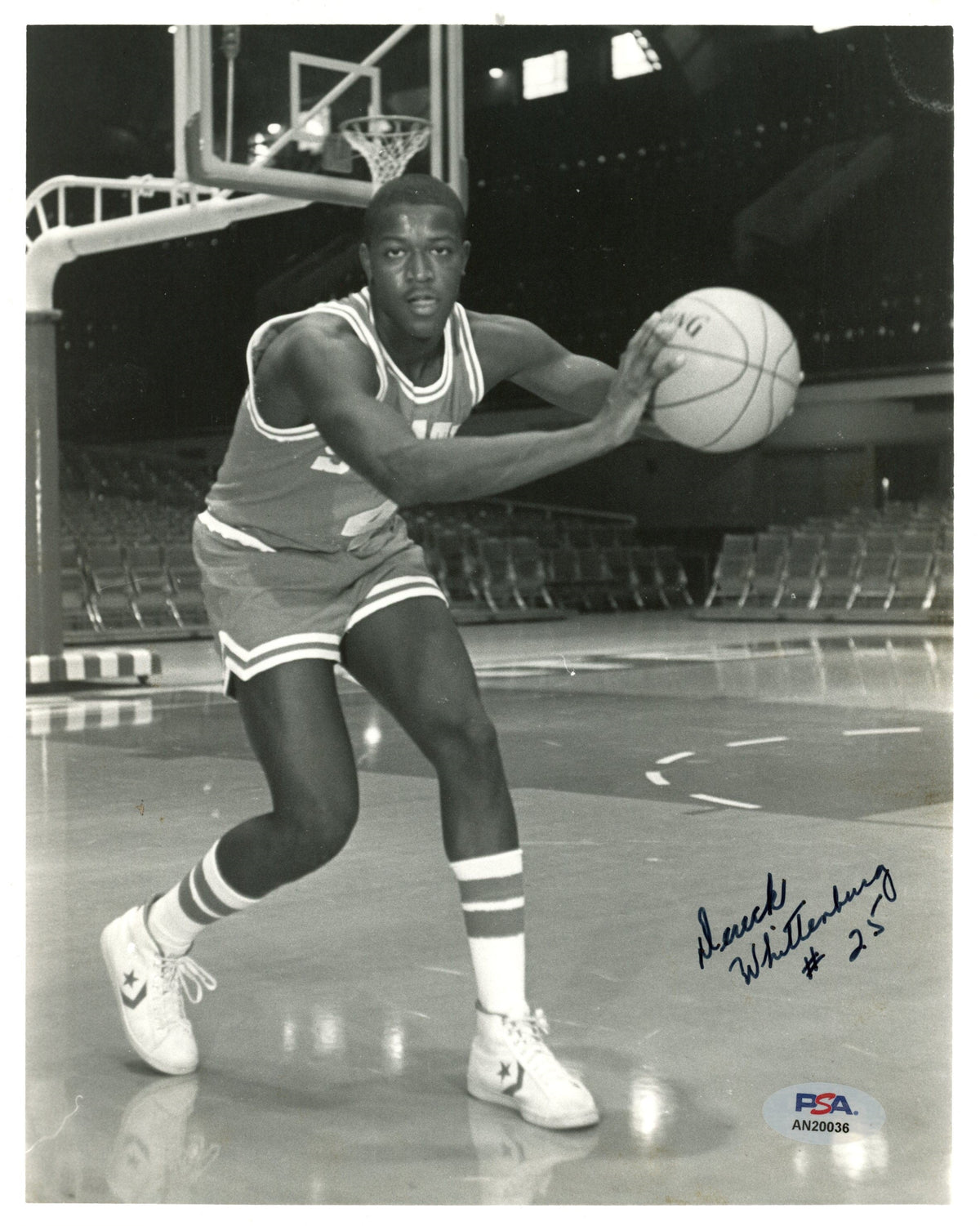 Dereck Whittenburg Signed/Auto 8x10 Photo North Carolina State PSA/DNA 188064