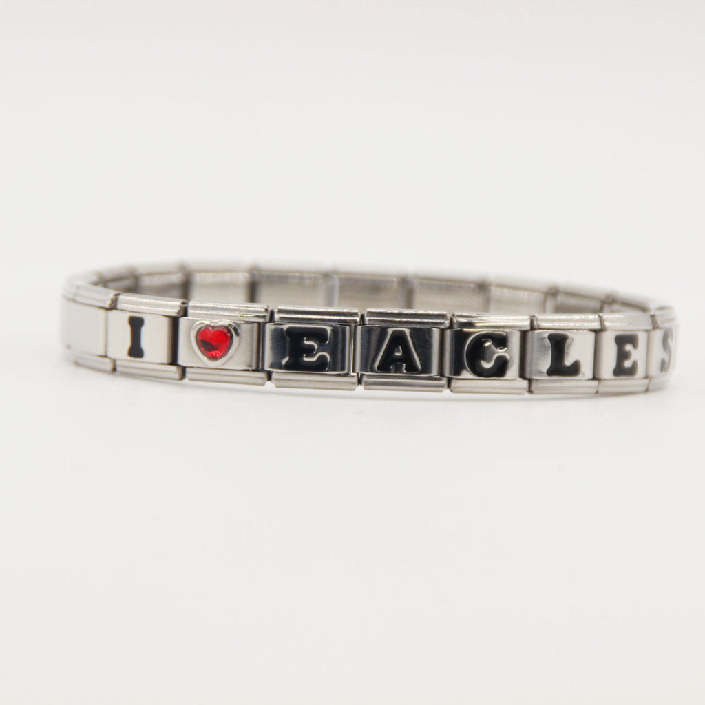 GO BIRDS  Italian Charm Bracelet -Game Day & Special Gift for Eagles Fans