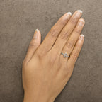 10K White Gold Diamond Accent Initial “A-Z” Ring