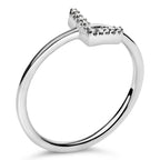 10K White Gold Diamond Accent Initial “A-Z” Ring