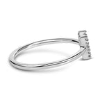 10K White Gold Diamond Accent Initial “A-Z” Ring