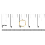 10K Yellow Gold Diamond Accent Initial “A-Z” Ring