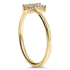 10K Yellow Gold Diamond Accent Initial “A-Z” Ring