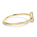 10K Yellow Gold Diamond Accent Initial “A-Z” Ring