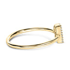 10K Yellow Gold Diamond Accent Initial “A-Z” Ring
