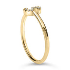 10K Yellow Gold Diamond Accent Initial “A-Z” Ring