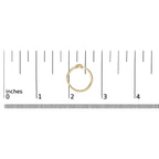 10K Yellow Gold Diamond Accent Initial “A-Z” Ring