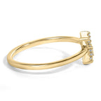 10K Yellow Gold Diamond Accent Initial “A-Z” Ring