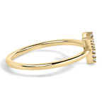 10K Yellow Gold Diamond Accent Initial “A-Z” Ring