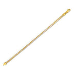 14k Yellow Gold Round Pave Franco Chain (4.00 mm)