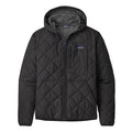 Men's // Diamond Quilted Bomber Hooded Jacket // Black