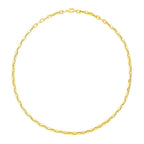 14k Yellow Gold Paperclip Chain Necklace