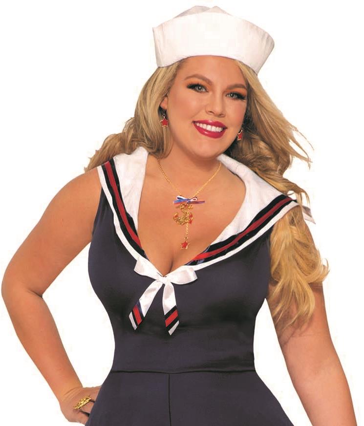 Ahoy Lady Navy Blue Women's Sailor Halloween Costume X-Large